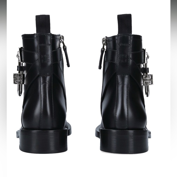 Givenchy Lock Ankle Boots in black leather size 37.5 - Picture 16 of 16